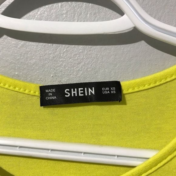 Shein Women's Yellow Rayon Short Sleeve Dress - Picture 4 of 4